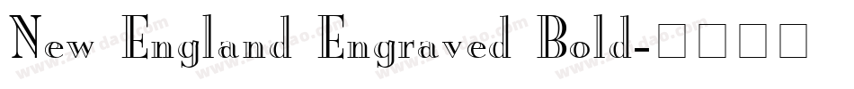 New England Engraved Bold字体转换